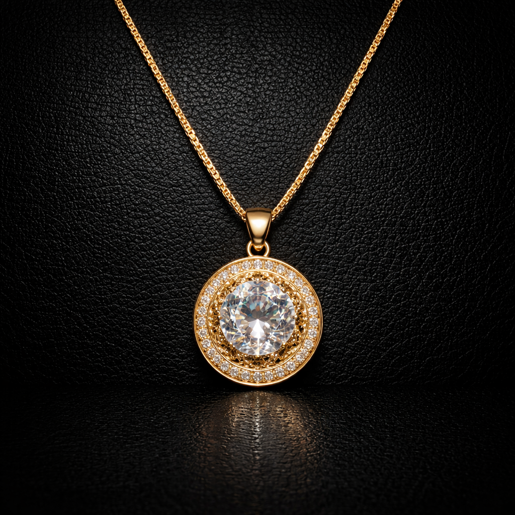 Zircon Pendant Necklace